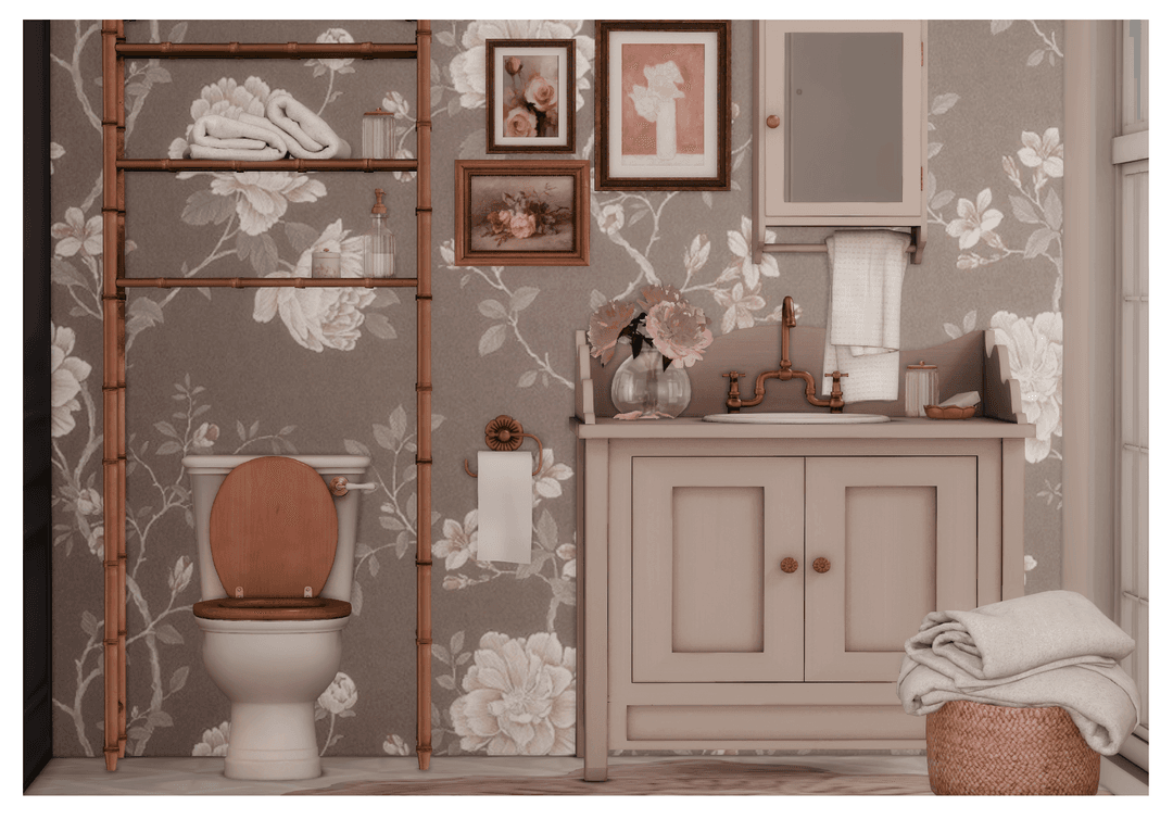 Галерея мода Сет для туалета Bayfront Powder Room #1